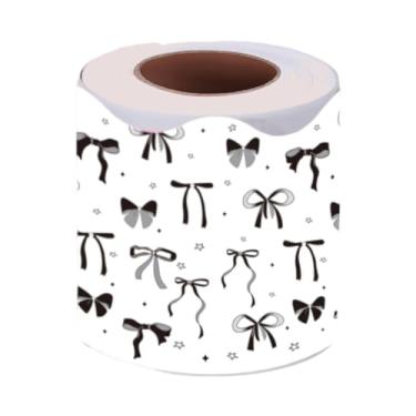 Imagem de AFXGUSD Bordas de quadro de avisos, bordas, guarnição boho, estilosas e coloridas, 5 m/16,4 pés, adesivos para sala de aula, festas de escritório, Laço Preto