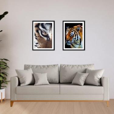 Imagem de Sofá Beny para sala de estar, 3 lugares, 1,80m, estofado em linho, base em madeira (Cru)