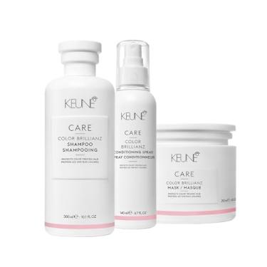 Imagem de Kit Keune Color Brillianz - Shampoo Máscara e Leave-in (3 produtos)