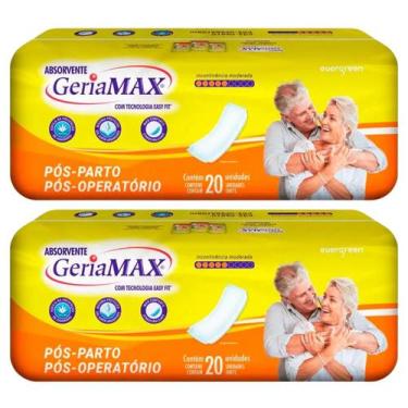 Imagem de Absorvente Geriátrico Pós Parto Geriamax 20 Un Incontinência Absorção 