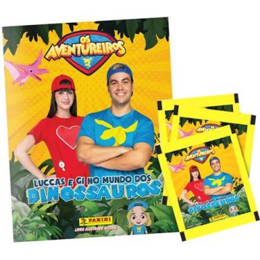 Imagem de Álbum Luccas Neto E Gi Os Aventureiros 2025 + 100 Figurinhas - Panini