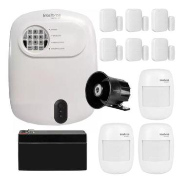 Imagem de Kit Alarme App Intelbras Com 09 Sensores Sem Fio