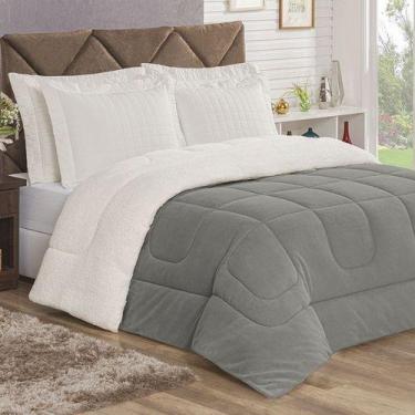 Imagem de Cobertor Casal com Manta e Sherpa (pele de carneiro) 2,20m x 2,40m - B