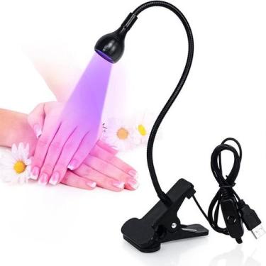 Imagem de Lâmpada Led Uv Secador Bivolt Para Unhas Gel Usb - Luz Uv