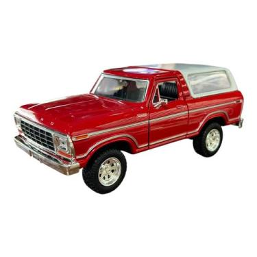 Imagem de Miniatura Ford Bronco 1978 Vermelho Motormax 1:24