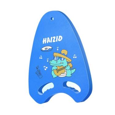 Imagem de YIJU Prancha de natação de espuma EVA, prancha de natação com furo para corrimão, de com padrão de desenho animado para nadadores, Jacaré Azul