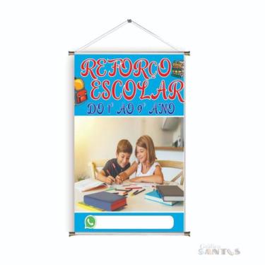 Imagem de Banner pronto Reforço Escolar BA 537 medida 45x70 cm arte Pronta