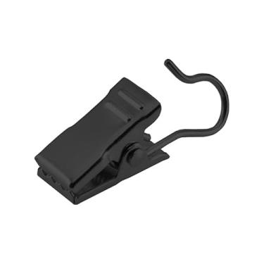 Imagem de 200 peças de clipes de luz de telhado de telhas de asfalto, mini clipes de luz para calhas, ganchos para pendurar luzes ao ar livre (preto)