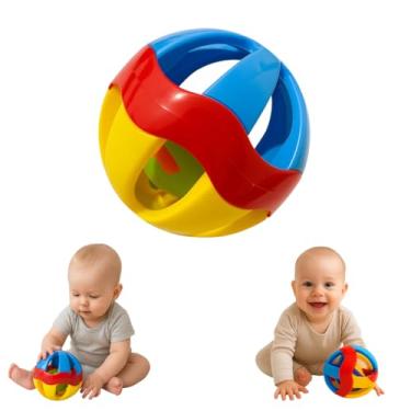 Imagem de Brinquedo Educativo Para Bebe Ball Cute Bola Sonora Cores Chocalhos Brinquedo Para bebe 2 a 6 meses Educativo
