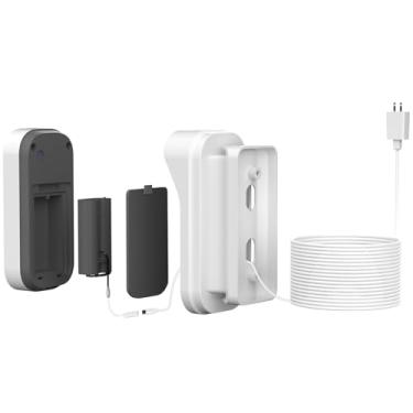 Imagem de Adaptador de alimentação com fio de 25 m para teclado de vídeo myQ Smart Garage, ângulo ajustável (40 a 140) Suporte de montagem para Chamberlain, fácil de instalar, design à prova d'água