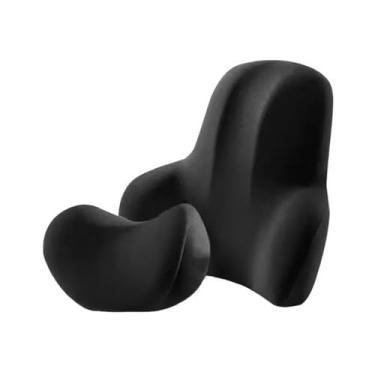 Imagem de Almofada de apoio lombar para automóvel, conforto para o pescoço