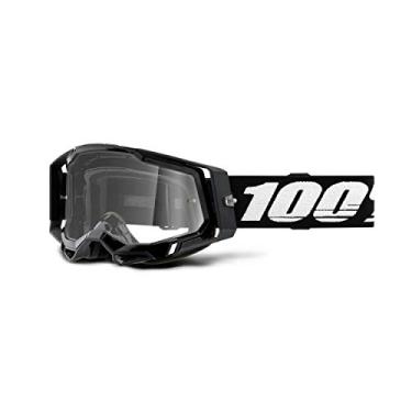 Imagem de Óculos de proteção 100% Racecraft 2 Motocross & Mountain Bike (preto – lentes transparentes) MX e Mountain Bike Racing