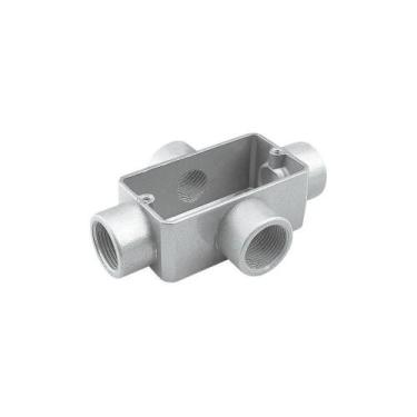 Imagem de Condulete fixo 3/4" tipo "X" - sem tampa / rosca BSP / sem pintura - T