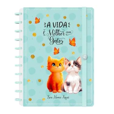Imagem de Caderno de Disco Inteligente Personalizado Iscool G Cats Butterfly