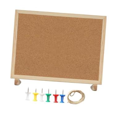 Imagem de Generic Quadro de cortiça para pendurar, quadro de avisos, cronogramas de planejamento, exibição de fotos, quadros de visão montados na parede para decoração, 40cmx30cm