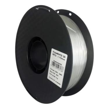 Imagem de Filamento 3D PETG Transparente 1.75mm 1KG Masterprint Para Impressora 3D