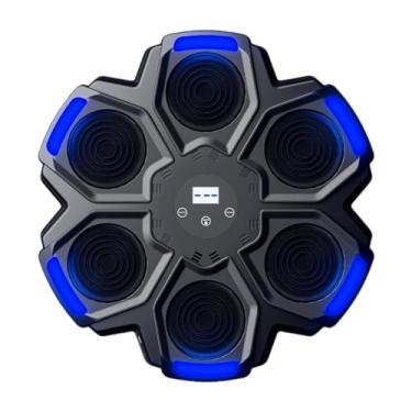 Imagem de Deevoka Máquina de socos para boxe musical, equipamento de treinamento de alvo, alvo de boxe eletrônico para academia doméstica interna para adolescentes, Preto