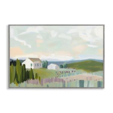 Imagem de Stupell Industries Hillside Haven Cottage Gray Framed Giclee Art Design por Elara Yasna, 20 x 30