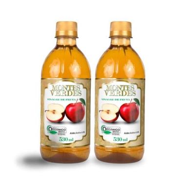 Imagem de Kit 2 Vinagre De Maçã Orgânico Acidez 5 Montes Verdes 530 ml