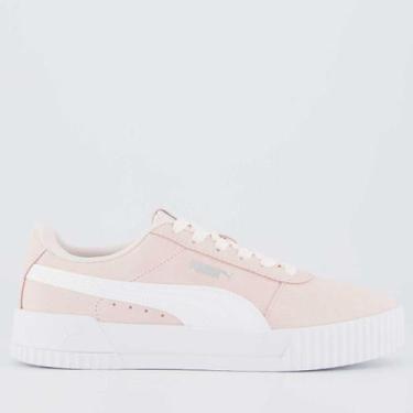Imagem de Tênis Puma Carina BPD Feminino Rosa e Branco, 37