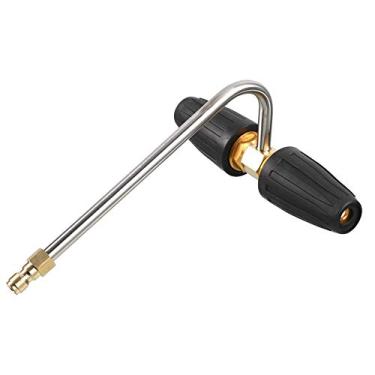 Imagem de Limpador de calha para lavadora de pressão, com 2 bocais turbo giratórios, desconexão rápida de 1/4 polegada, 3300 PSI