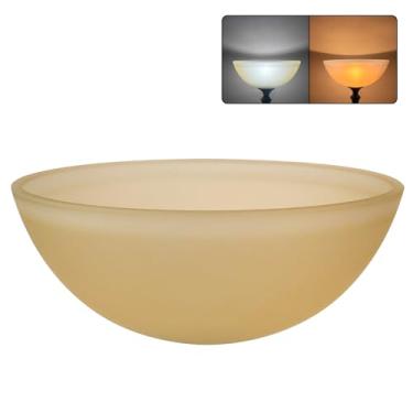 Imagem de Abajur de vidro de substituição para lâmpadas de piso Torchiere, abajur para luminária de chão adequado para base E26 soquete, abajur de substituição de lâmpada de pé, abajur de tigela de vidro