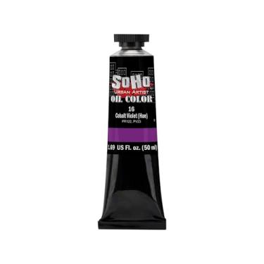 Imagem de Soho Urban Artist Tinta a óleo - tonalidade violeta cobalto, tubo de 50 ml - Cores a óleo mais valorizadas para pintura, excelente carga de pigmento