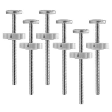 Imagem de Rrlihjgu Parafusos de Substituição para Portão de Bebé,Acessórios De Barreiras À Prova De Criança - 6 Peças Extensores Para Portão De Bebé Para Cantos Interiores Varanda Garagem Corredor Escadas