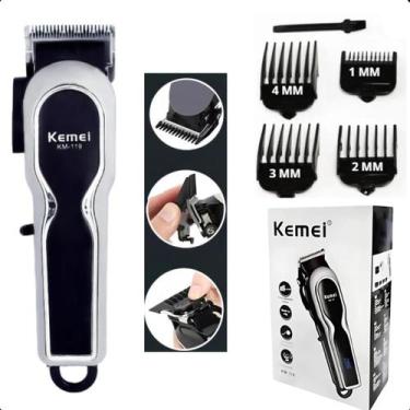 Imagem de Cortador Kemei Km-119 Profissional Sem Fio Display Digital - FAZA