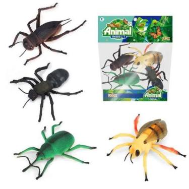 Imagem de Figuras De Insetos De Plástico Realistas Brinquedos kit 4un - Company 