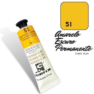 Imagem de Tinta Óleo 37ml G1 051 Amarelo Escuro Permanente Corfix