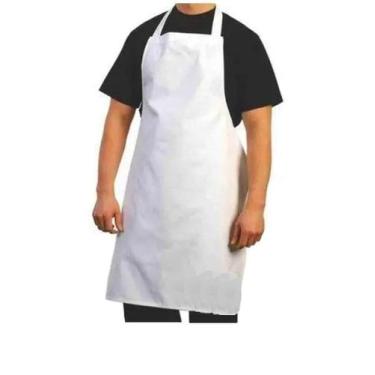 Imagem de Avental emborrachado branco p 75x56cm - R&S