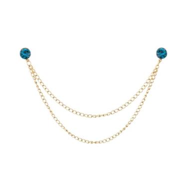 Imagem de Broche de lapela para homens e mulheres festa de casamento namoro terno smoking camisa colarinho pinos para homens ternos, Small, Aço inoxidável, Sem Pedra Preciosa