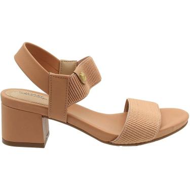 Imagem de Sandália Modare Ultraconforto Elástico Aplique Salto Bloco Grosso Feminina