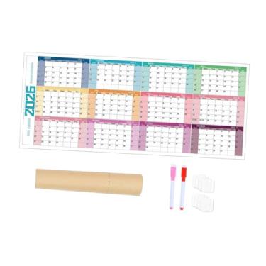 Imagem de oshhni Calendário de parede vertical 2026, presente de inauguração de casa, enfeite de papel, calendário mensal, planejador de parede para loja, negócios, Style B