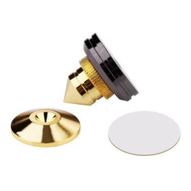 Imagem de 4 Set Gold Speaker Spike com Floor Discs Stand Foot Isolation Spikes -