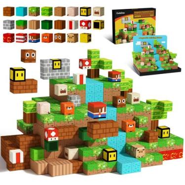 Imagem de Blocos magnéticos GoBidex MagWonder Kids Building Toys de 3 anos ou ma