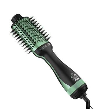 Imagem de Escova Secadora Gama Babosa Brush 3D Preto/Verde - Bivolt, Preto e Ver