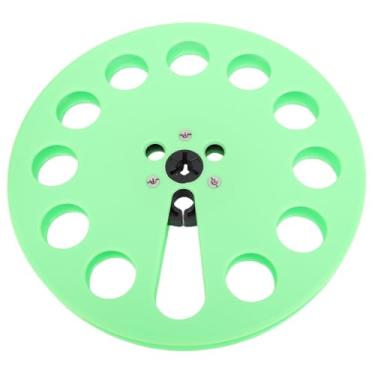Imagem de Asixxsix Rolo de Recolhimento Vazio de 1/4 de polegada, Rolo de Fita Vazio de Plástico com 12 Furos para Gravação de Rolo Revox, Peça para Máquina de Abertura (Verde)