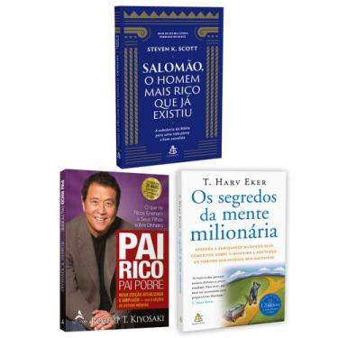Imagem de Kit 3livros, Pai Rico, Pai Pobre + Salomão, O Homem Mais Rico Que Já E
