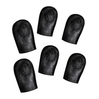 Imagem de 6 peças de capas de pedal de piano - capas protetoras de couro macio para almofadas de pé de piano compatíveis com pianos digitais e acústicos, design elegante fácil de instalar