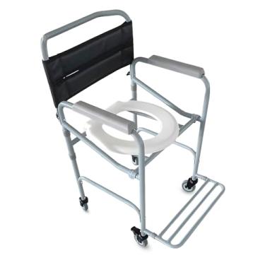 Imagem de Cadeira De Banho Aço Suporta 120 Kg Conforto Desmontável