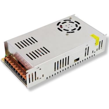 Imagem de Fonte Chaveada S-600-12, 12V 50A 600W, Bivolt 110V/220V com Chave Seletora, Ventilação Inteligente, para LED, Som, CFTV e Impressora 3D
