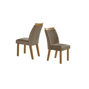Imagem de Cadeiras para Mesa de Jantar Estofada - Dara - LJ Móveis