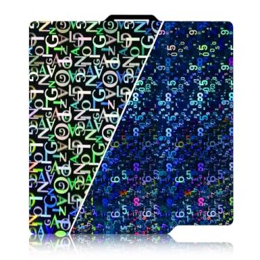 Imagem de Ideaformer Smooth Pen Build Plate para Bambu Lab A1/X1C/X1/X1E/P1S/P1P, caneta flexível de dígito+letra, folha de efeito de aço de mola 257x257mm para impressoras 3D Bambu Lab, plataforma de cama