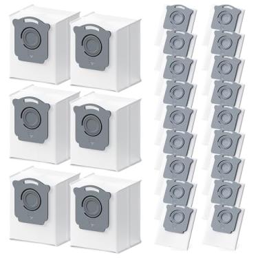 Imagem de Pacote com 24 sacos de vácuo de substituição compatíveis com iRobot Roomba i7, i7+, i3, i3+, i1+, i4, i4+, i6, i6+, j7, j7+, i8, i8+, s9, s9+ Plus, i & s & j Series Clean Base Sacos de eliminação