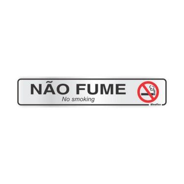 Imagem de Placa de alumínio não fume 100AR Sinalize