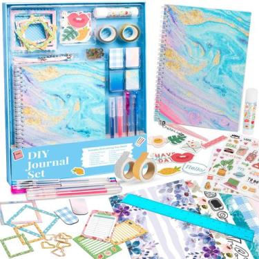 Imagem de Kit de diário ABERLLS DIY para meninas de 6 a 12 anos com mais de 50 p