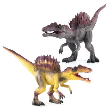 Imagem de Conjunto de estatuetas de dinossauro realistas de PVC de espinossauro de 9 a 24 cm, 2 unidades