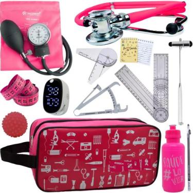 Imagem de Kit Fisioterapia Maleta Goniometro Martelo Buck Completo - Love Saude,